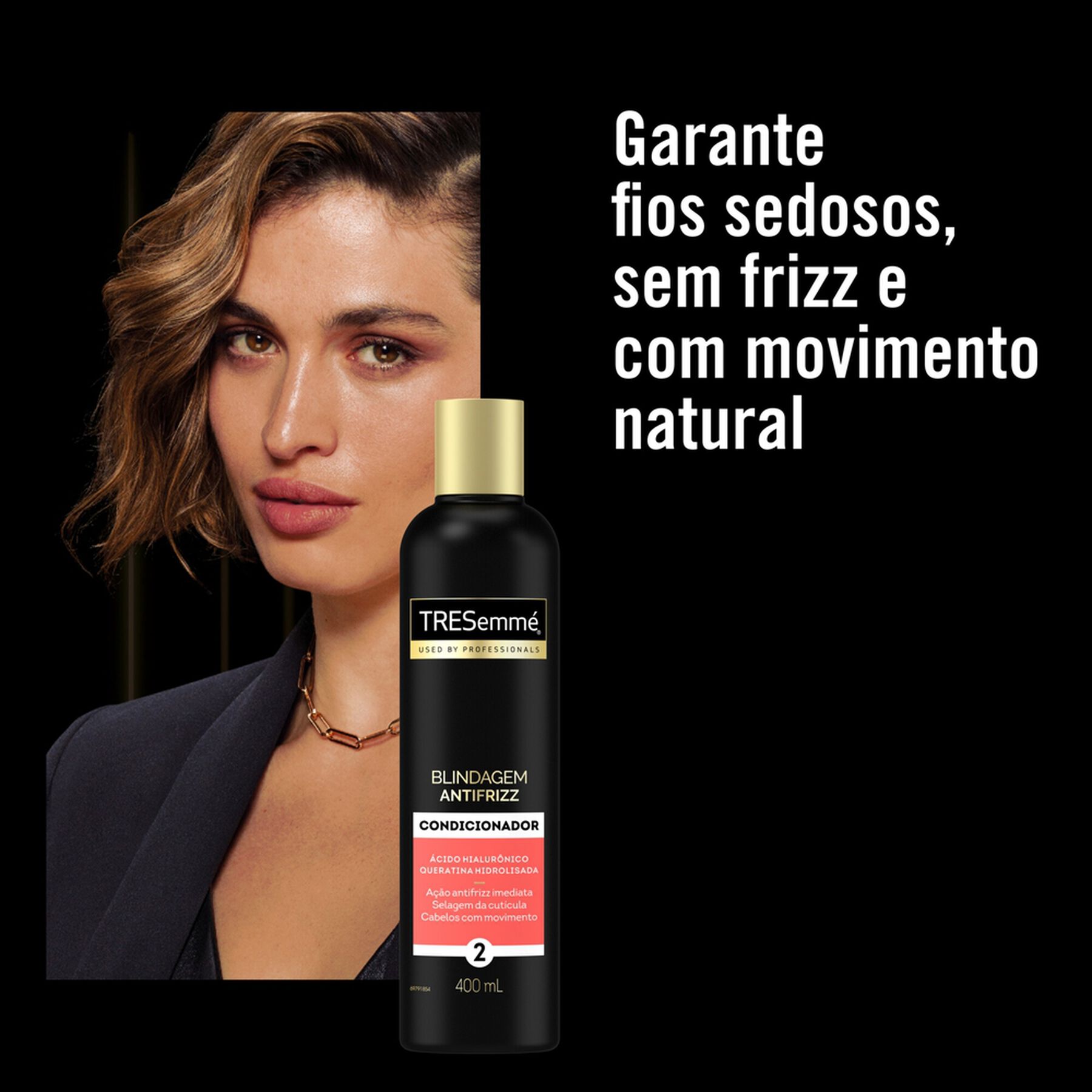 Condicionador Blindagem Antifrizz Tresemmé Frasco 400ml