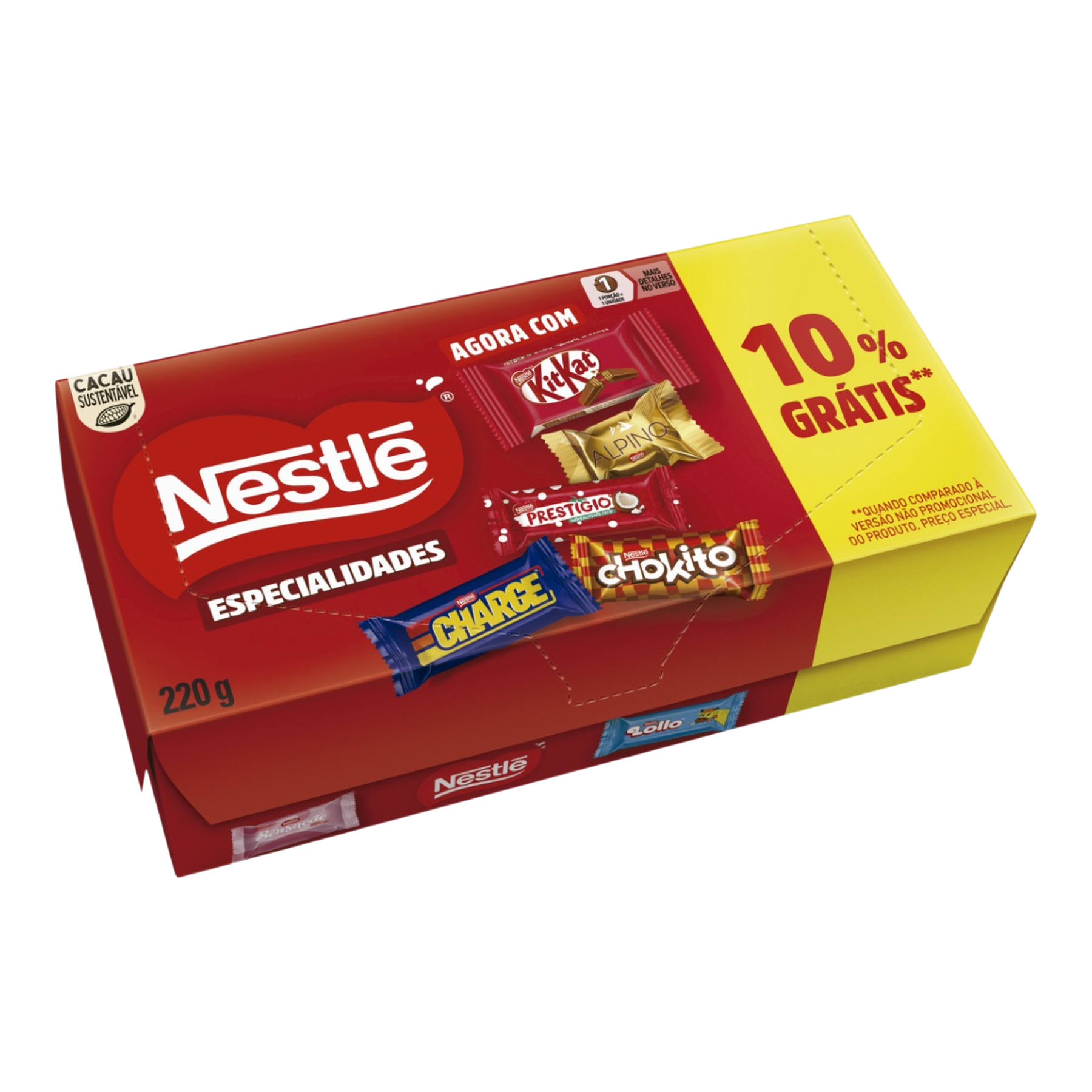 Bombom Sortido Nestl&eacute; Especialidades Caixa 220g Gr&aacute;tis 10%