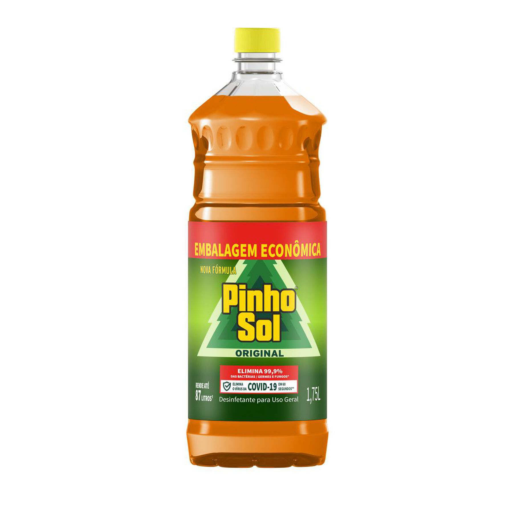 Desinfetante Uso Geral Original Pinho Sol Frasco 1,75l - Embalagem Tamanho Econ&ocirc;mico