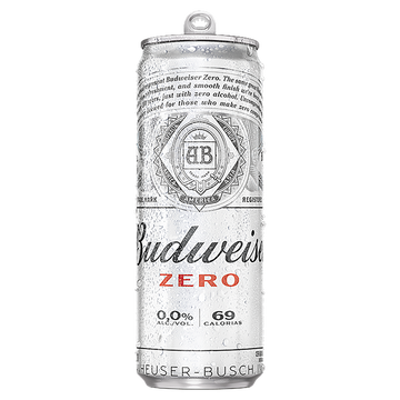 Cerveja Zero Álcool Budweiser Lata 350ml