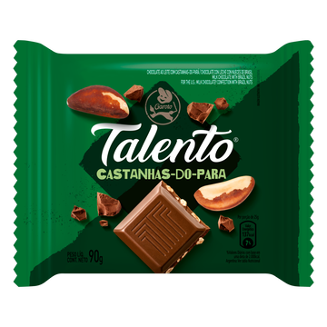 Chocolate Talento 90g, Castanha Para