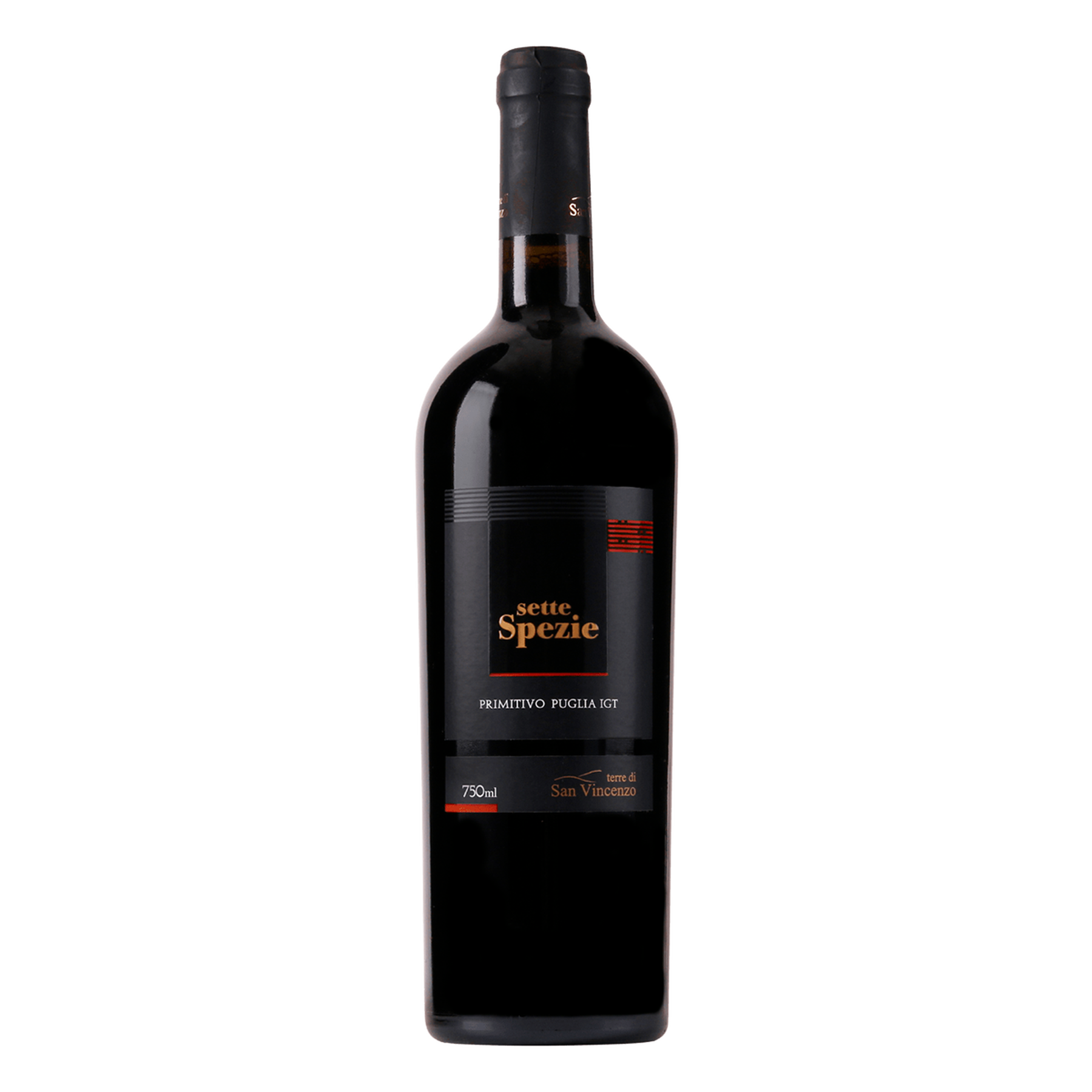 Vinho Tinto Primitivo Sette Spezie Garrafa 750ml