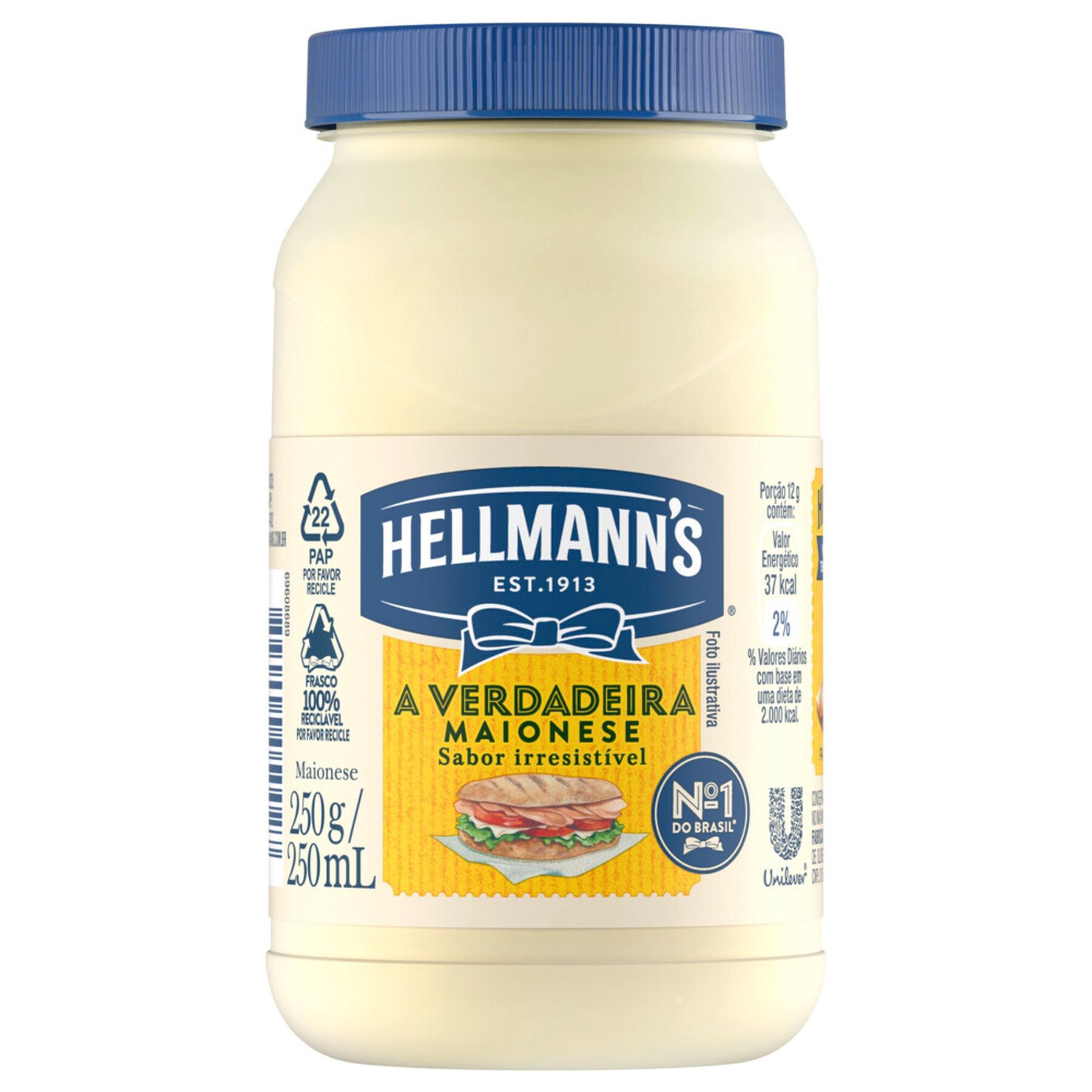 Maionese Tradicional Hellmann's Pote 250g