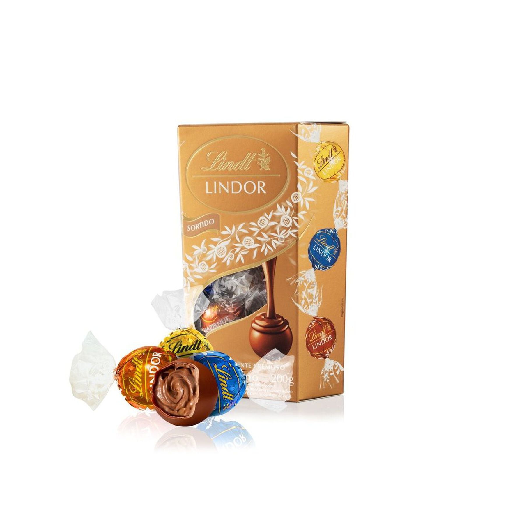Bombom Lindt Lindor Cornet Sortido 200g