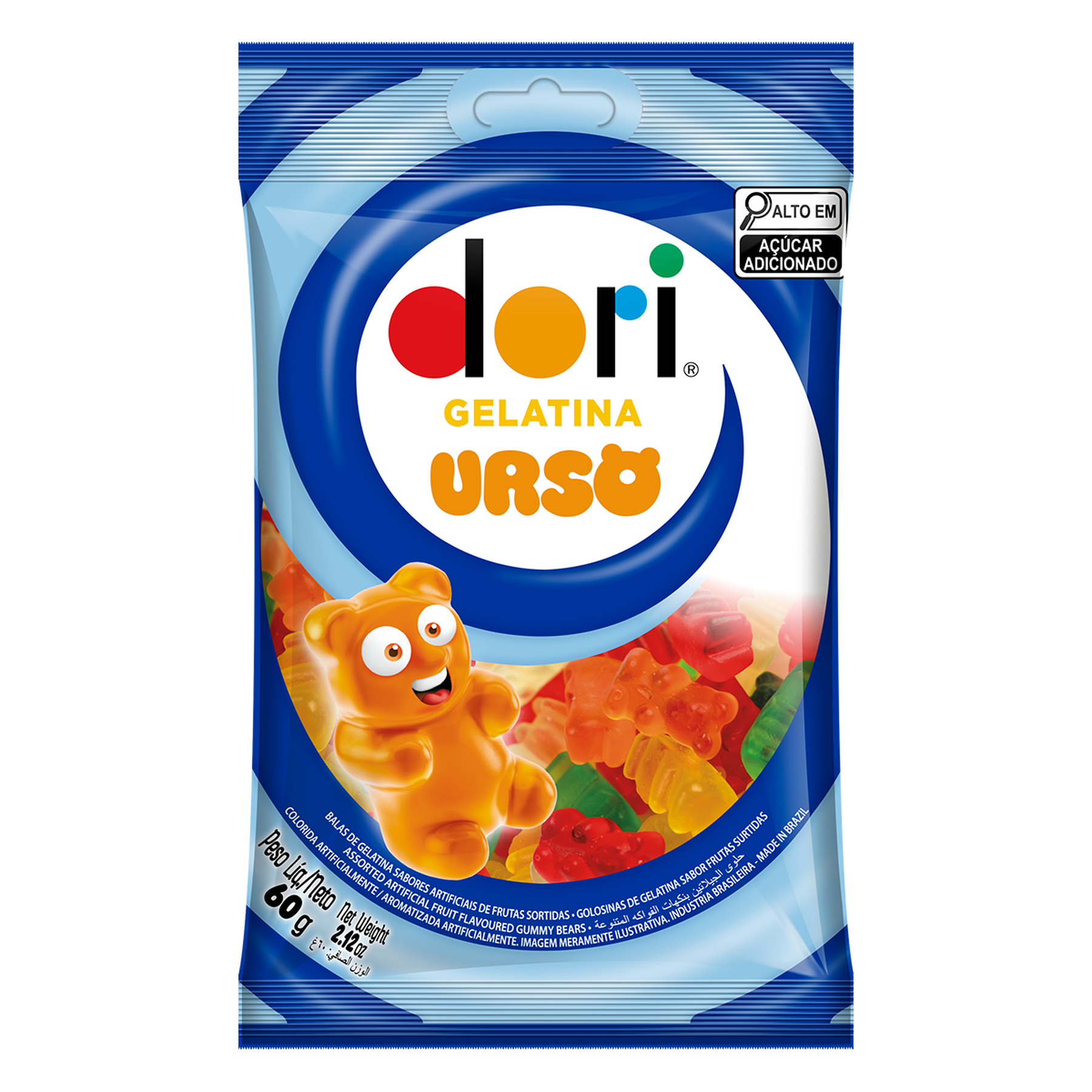 Bala de Gelatina Dori Urso Pacote 60g