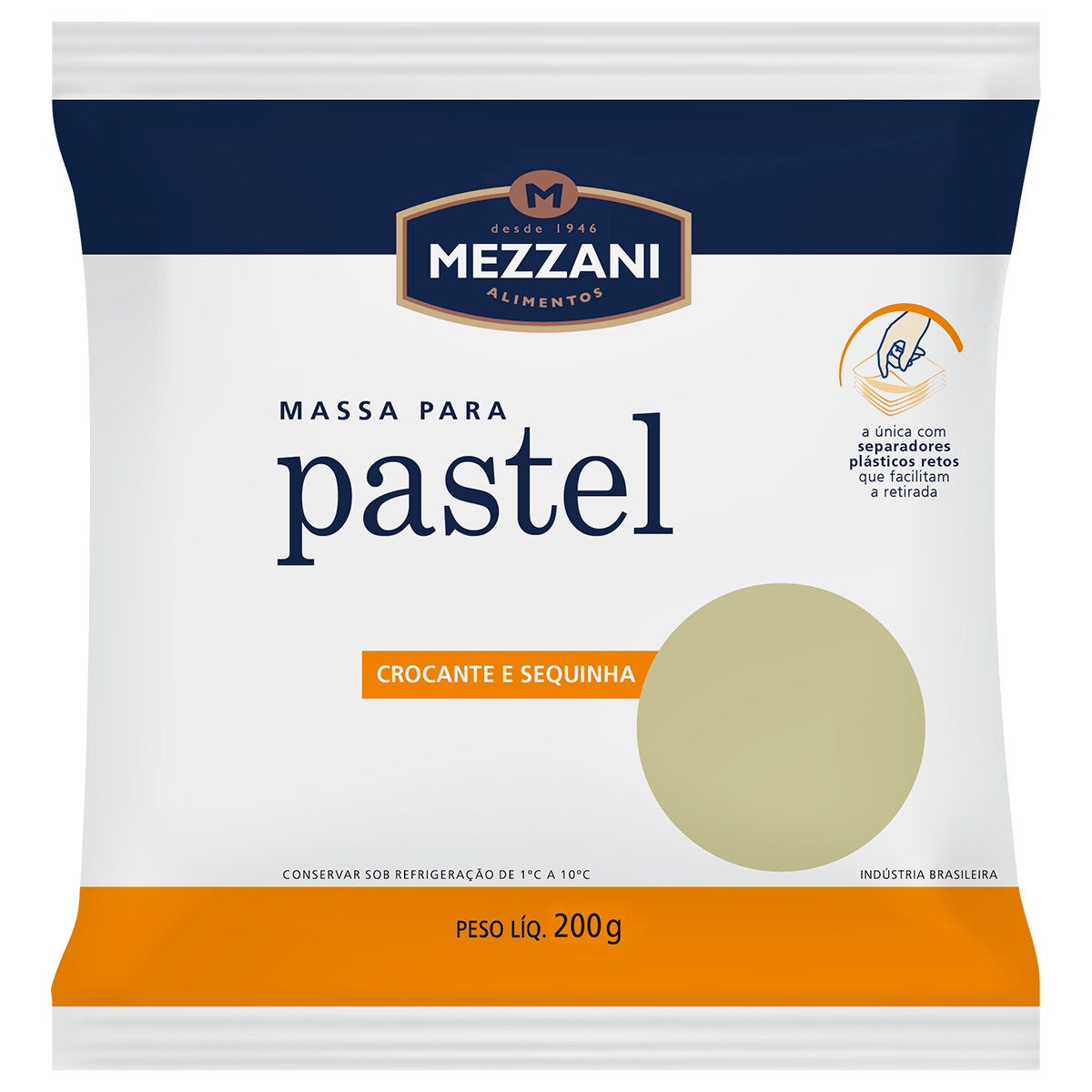 Massa para Pastel Mezzani Pacote 200g