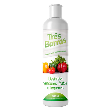 Desinfetante para Verduras, Frutas e Legumes Três Barras 300ml