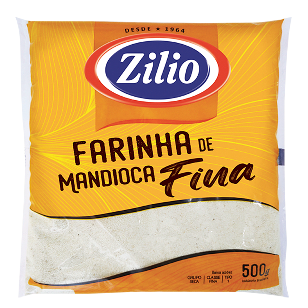 Farinha de Mandioca Fina Zilio 500g