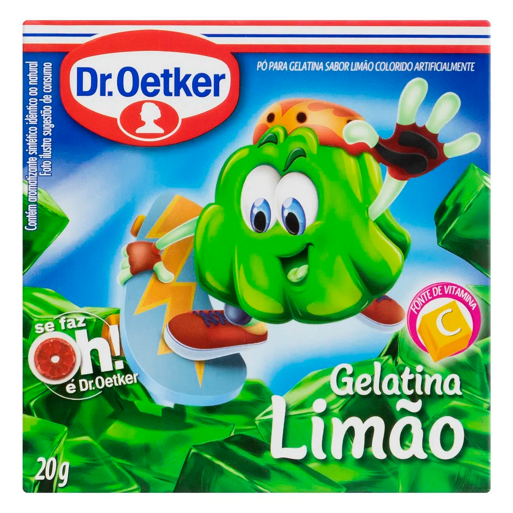 Gelatina em Pó de Limão Dr. Oetker Caixa 20g