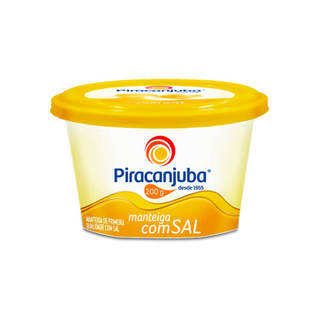 Manteiga de Primeira Qualidade com Sal Piracanjuba Pote 200g