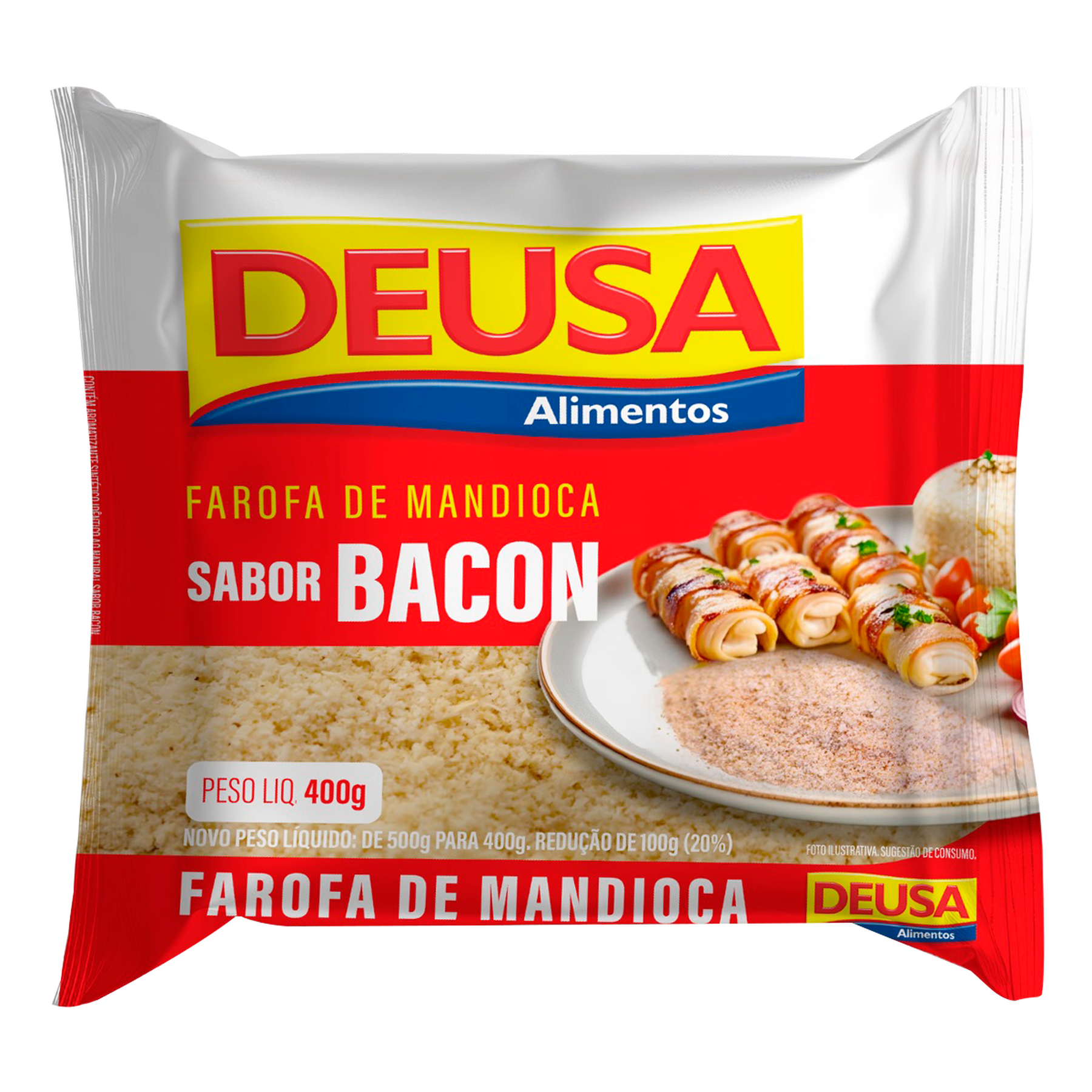 Farofa Mandioca Bacon Deusa Pacote 400g