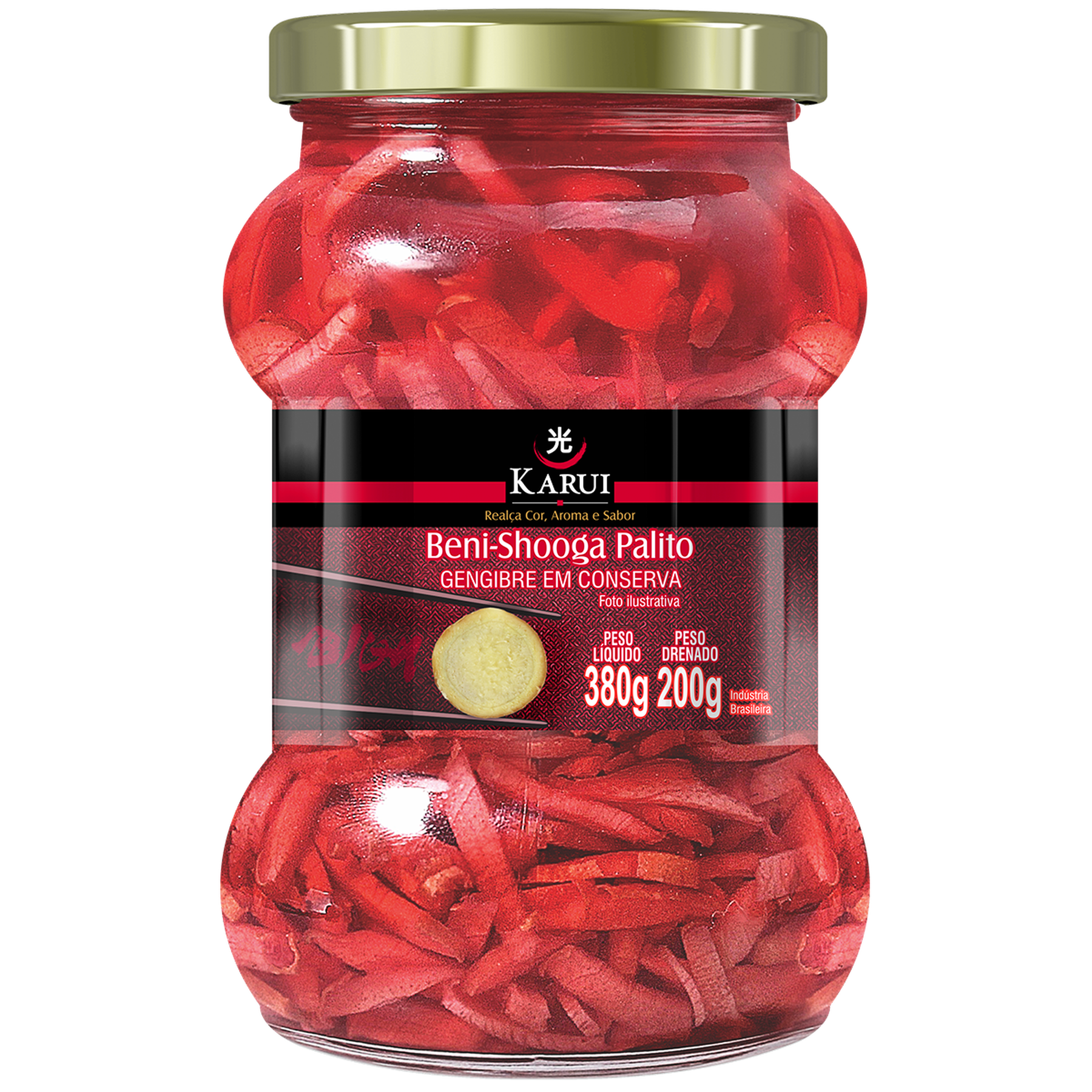 Gengibre Conserva Palito Vermelho Karui 200g