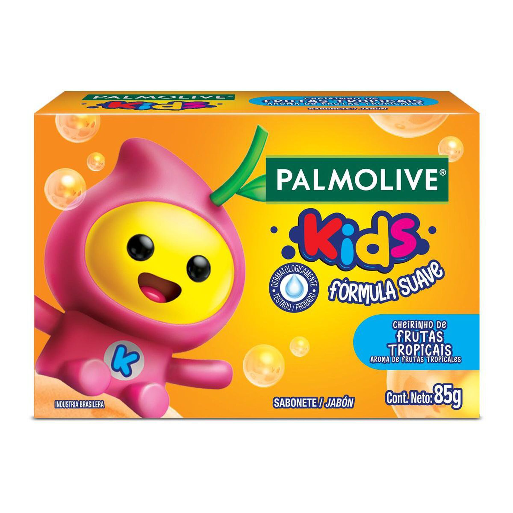 Sabonete Barra Frutas Tropicais Palmolive Kids Caixa 85g