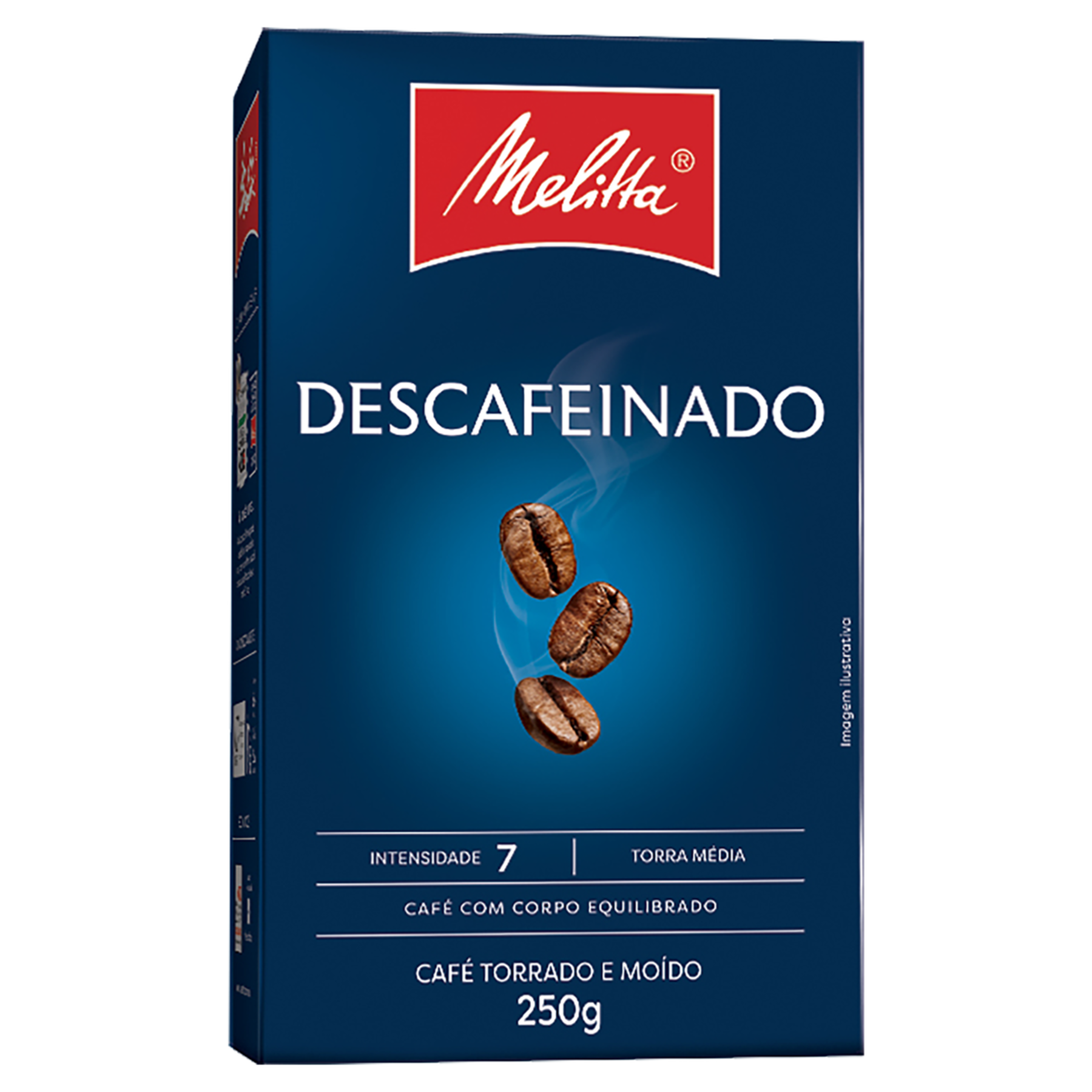 Café Torrado e Moído Descafeinado Melitta Caixa 250g