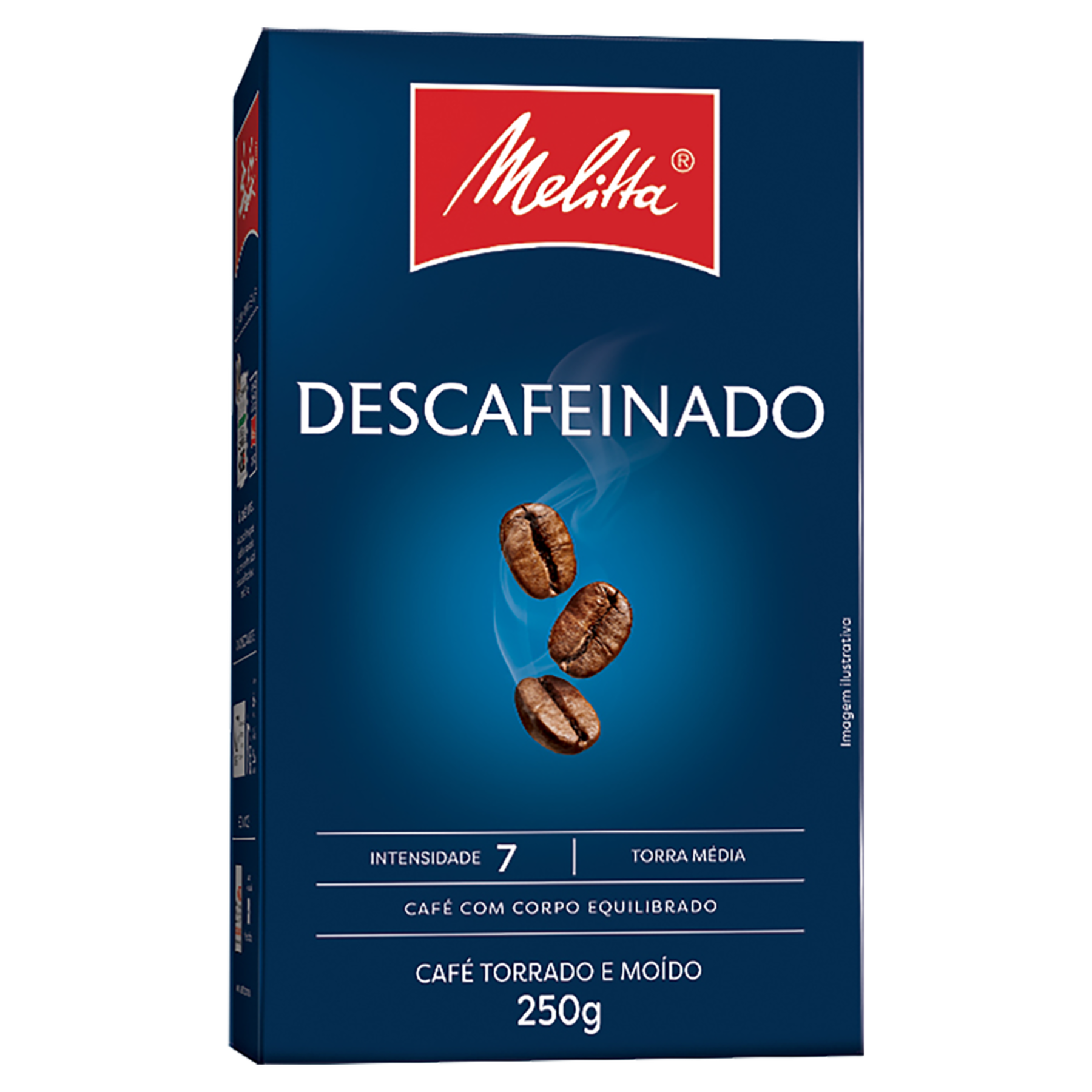 Caf&eacute; Torrado e Mo&iacute;do Descafeinado Melitta Caixa 250g