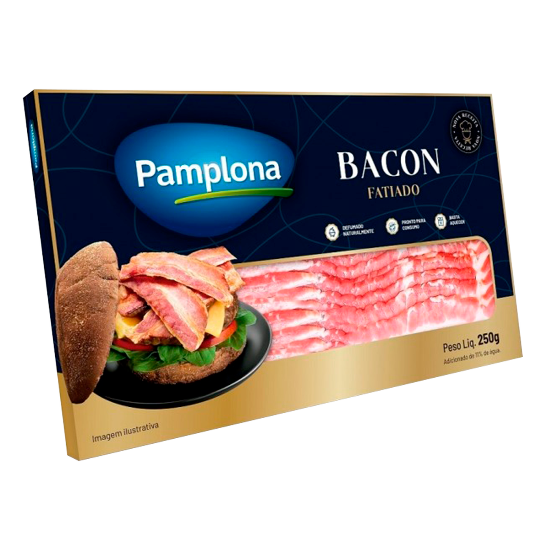 Bacon Fatiado Pamplona Caixa 250g