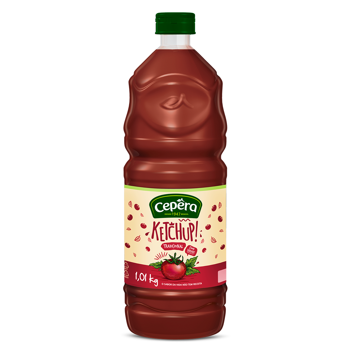 Ketchup Tradicional Cep&ecirc;ra Garrafa 1,01kg&nbsp;