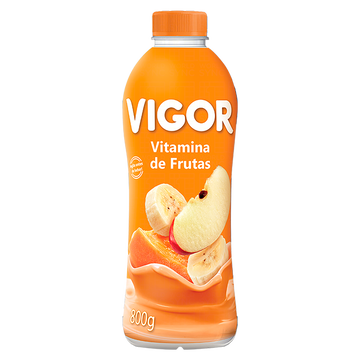 Iogurte Parcialmente Desnatado Vitamina de Frutas Vigor Garrafa 800g