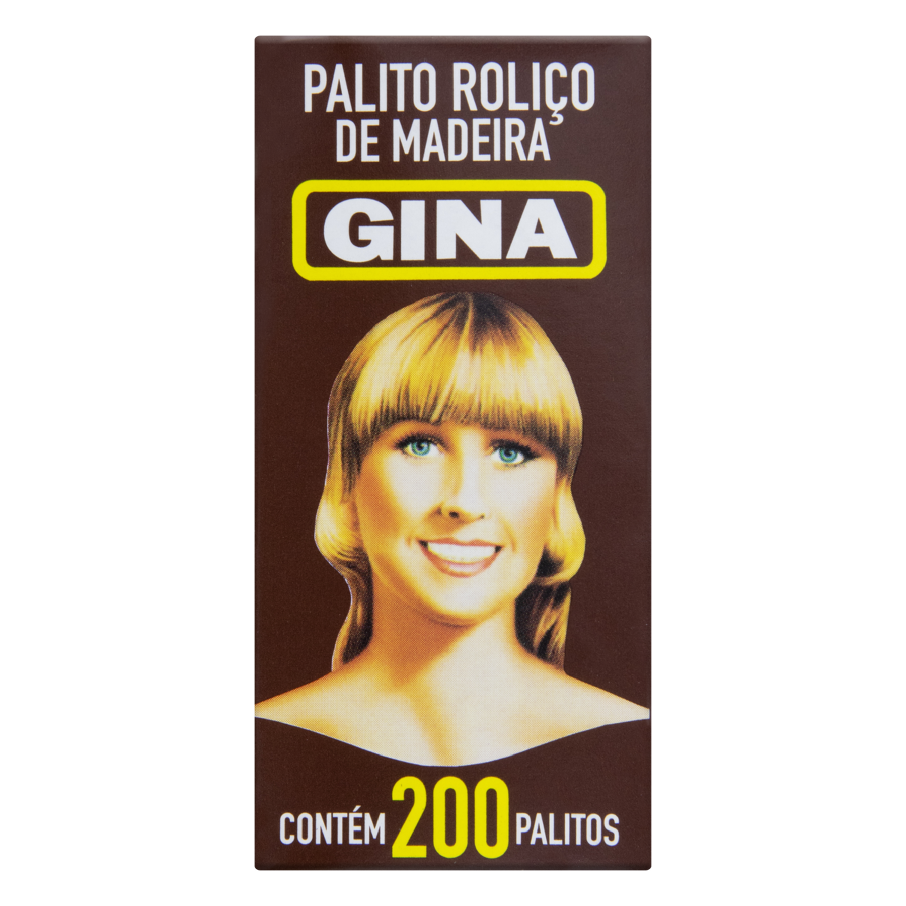 Palito Roliço Gina Caixa 200 Unidades