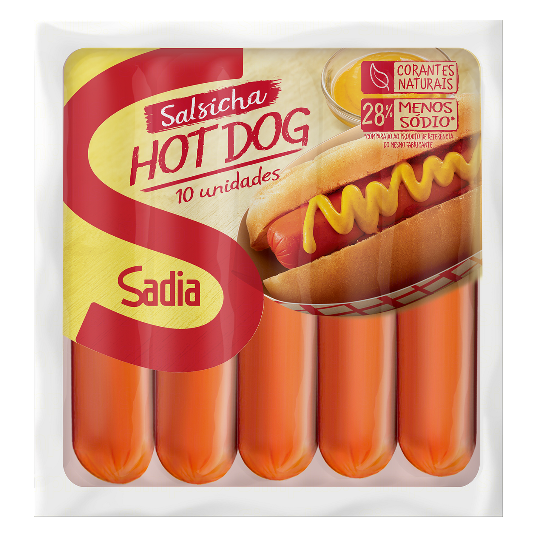 Salsicha Hot-Dog Sadia 500g C/10 Unidades 