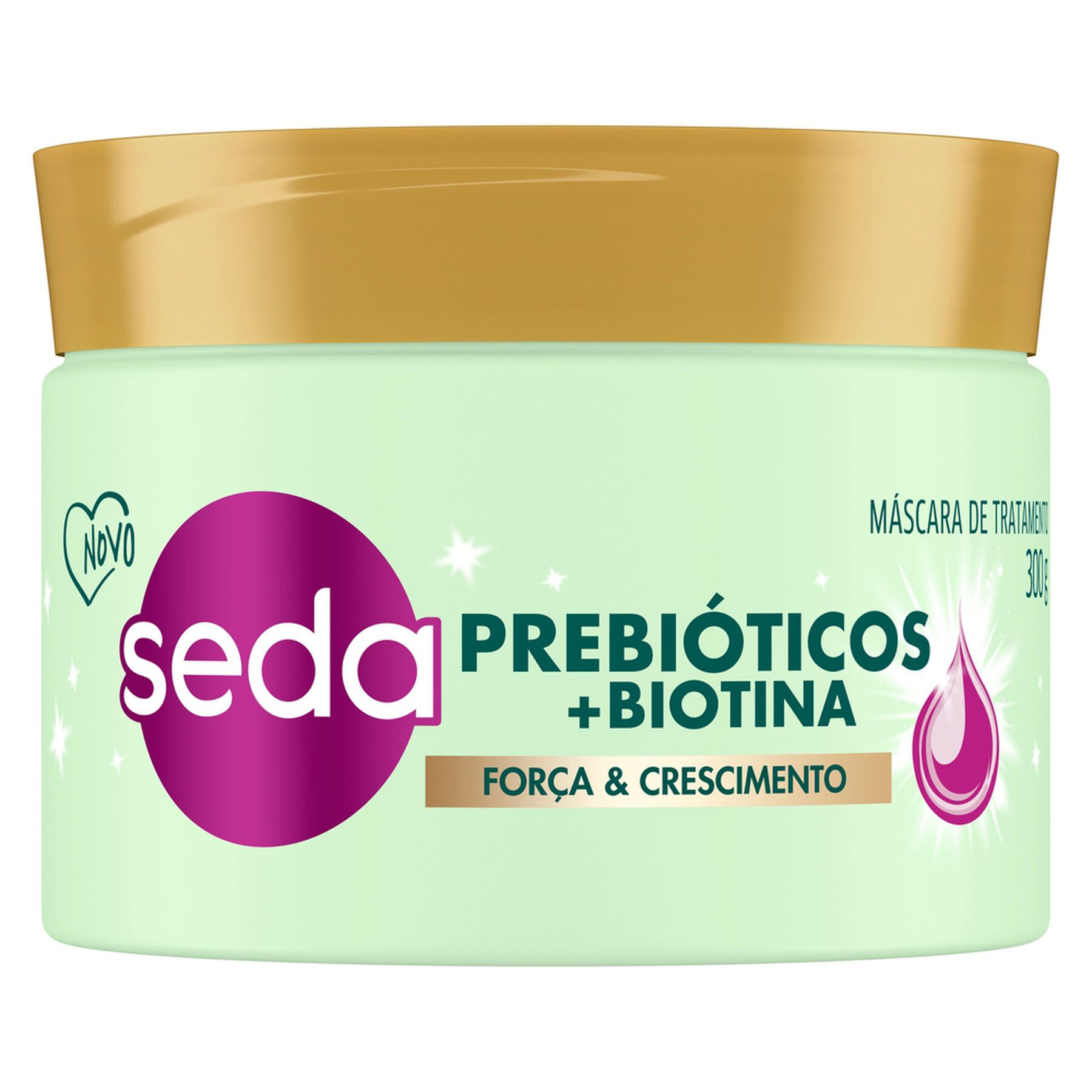 Máscara de Tratamento Prebióticos + Biotina Seda Pote 300g