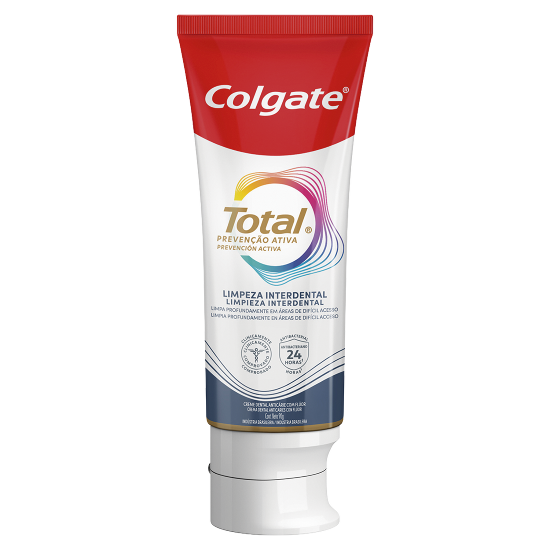 Creme Dental Limpeza Interdental Total Preven&ccedil;&atilde;o Ativa Colgate Caixa 90g