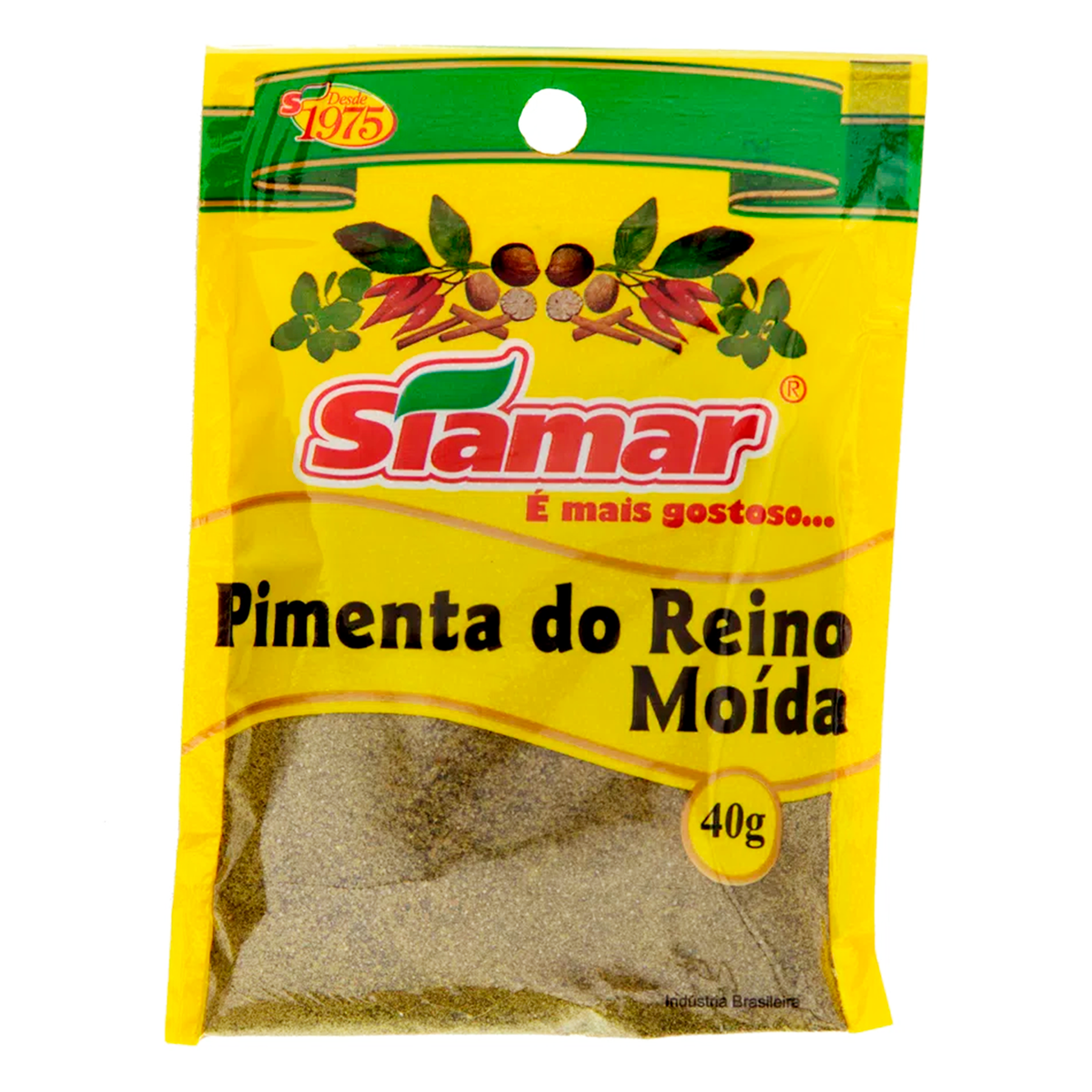 Pimenta do Reino Mo&iacute;da Siamar Pacote 40g