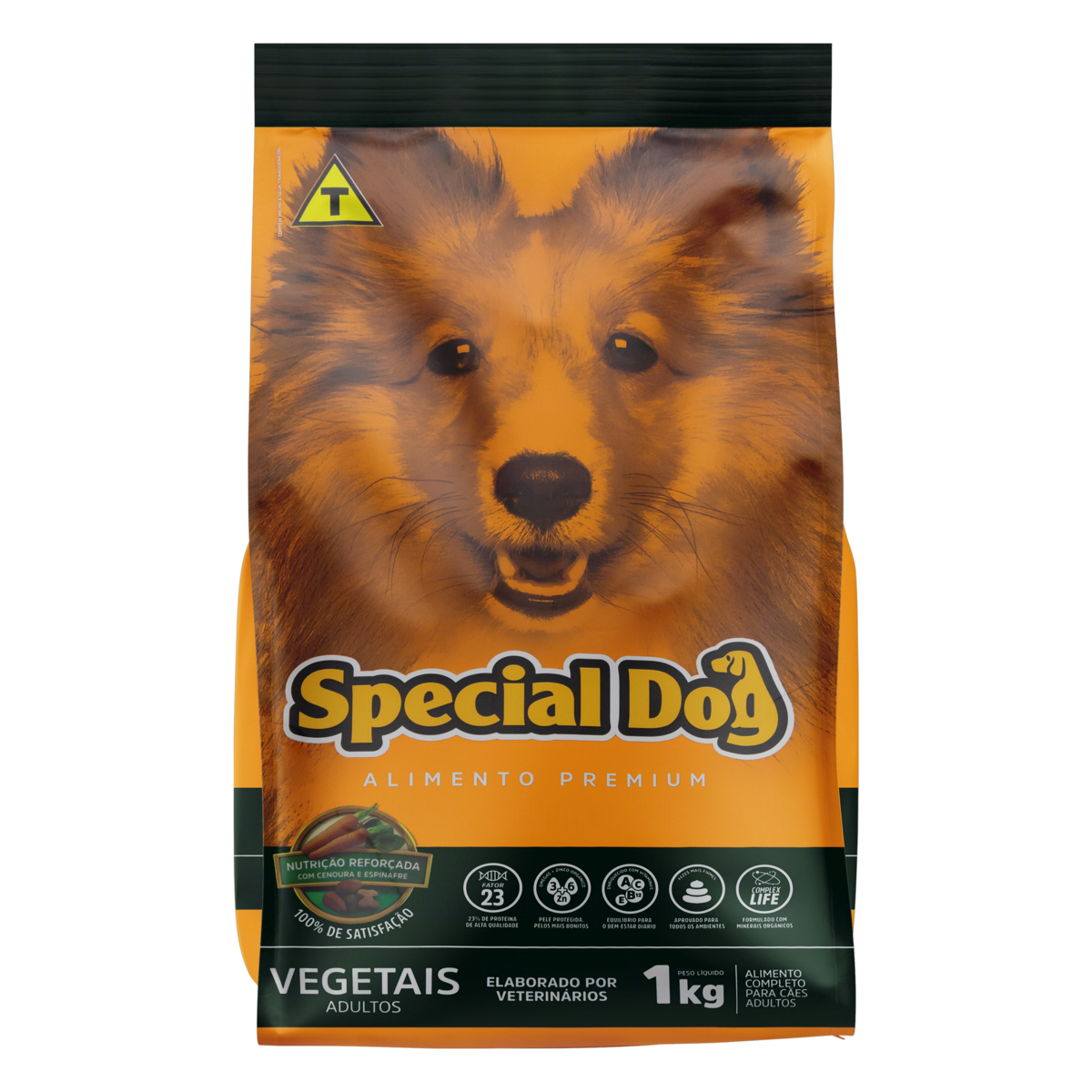 Alimento para C&atilde;es Adultos Vegetais Special Dog Premium Pacote 1kg