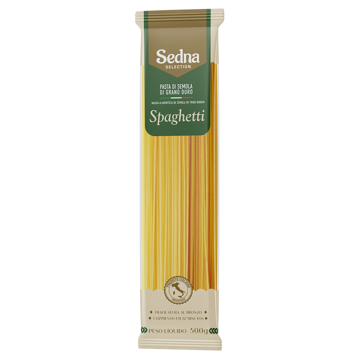 Macarr&atilde;o de S&ecirc;mola Grano Duro Spaghetti Sedna Pacote 500g