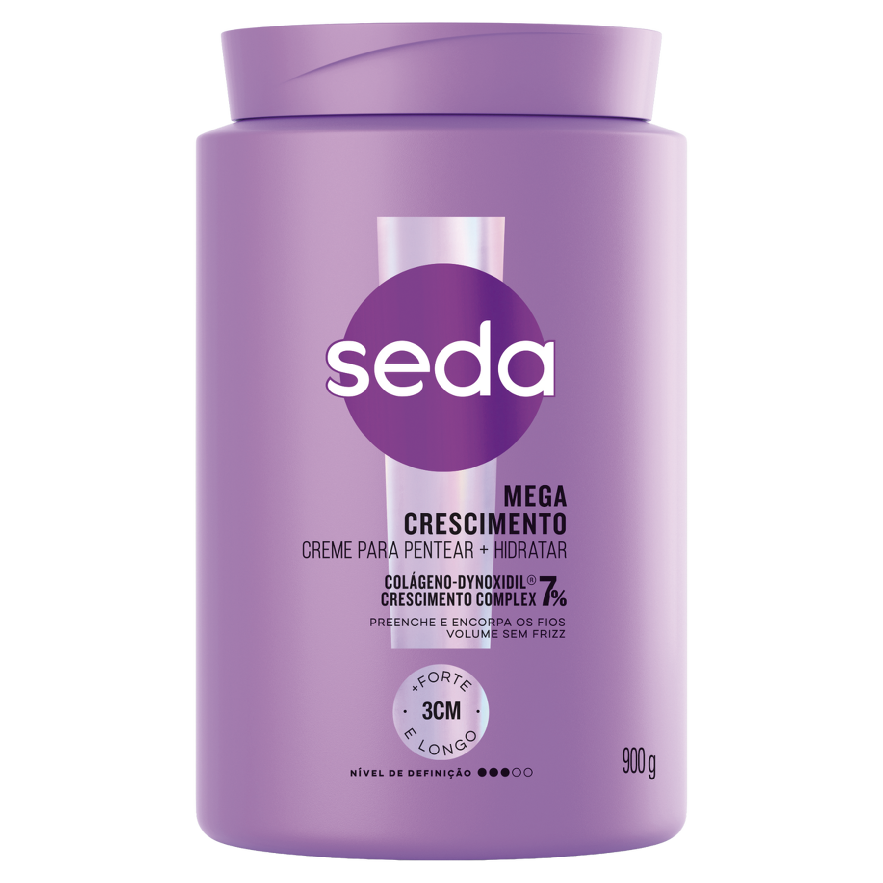 Creme para Pentear Mega Crescimento Seda Pote 900g