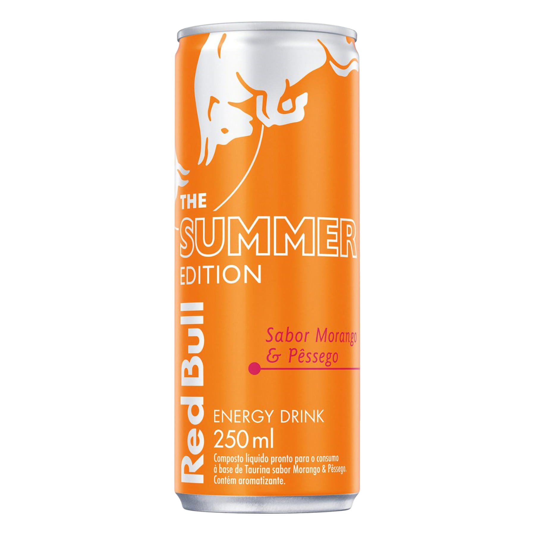 Energético Morango e Pêssego Red Bull Lata 250ml - Embalagem The Summer Edition