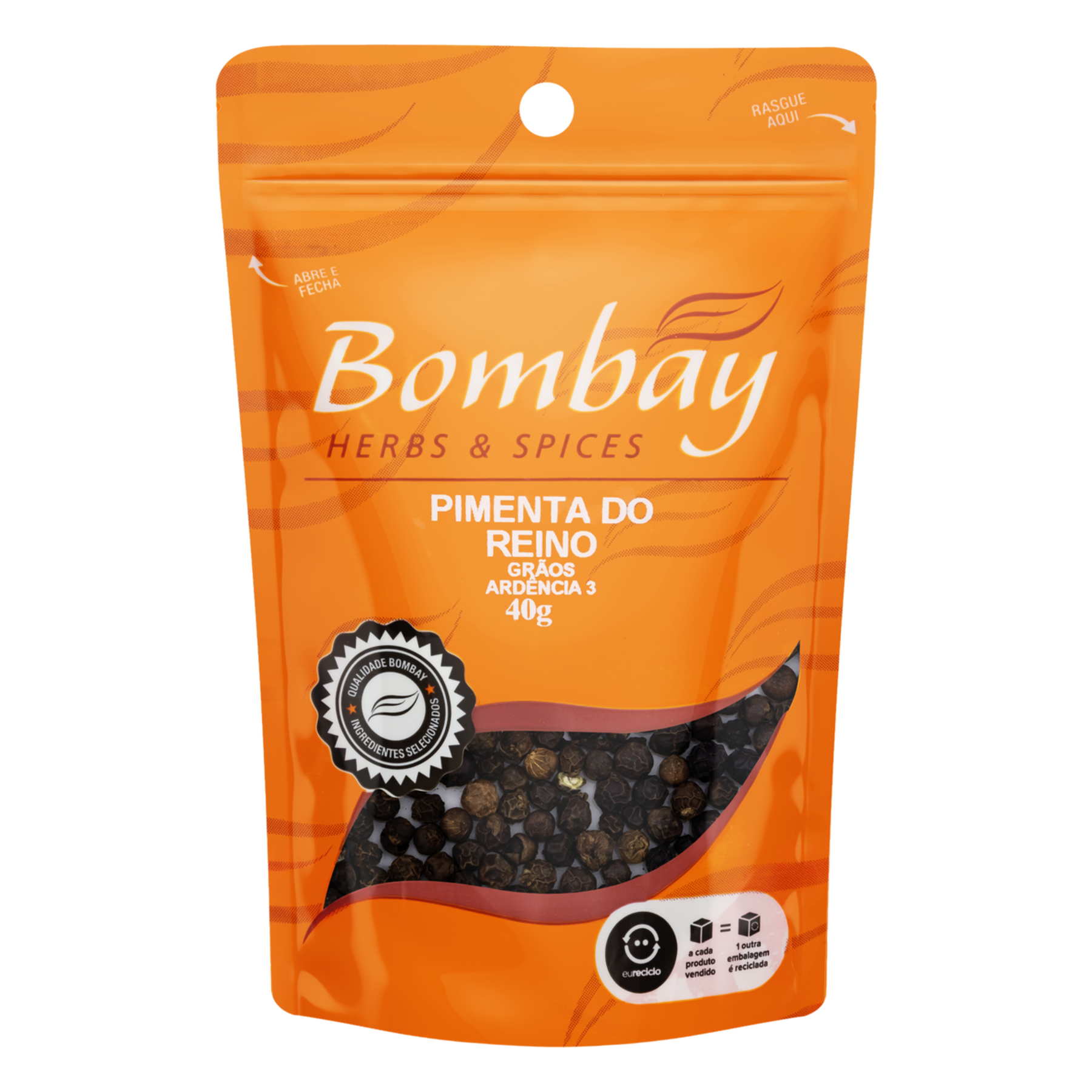 Pimenta do Reino Gr&atilde;os Bombay Pouch 40g