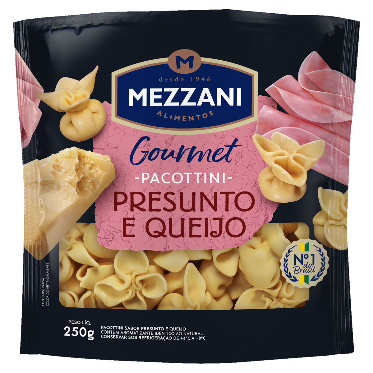 Pacottini Presunto e Queijo Mezzani Gourmet Sach&ecirc; 250g