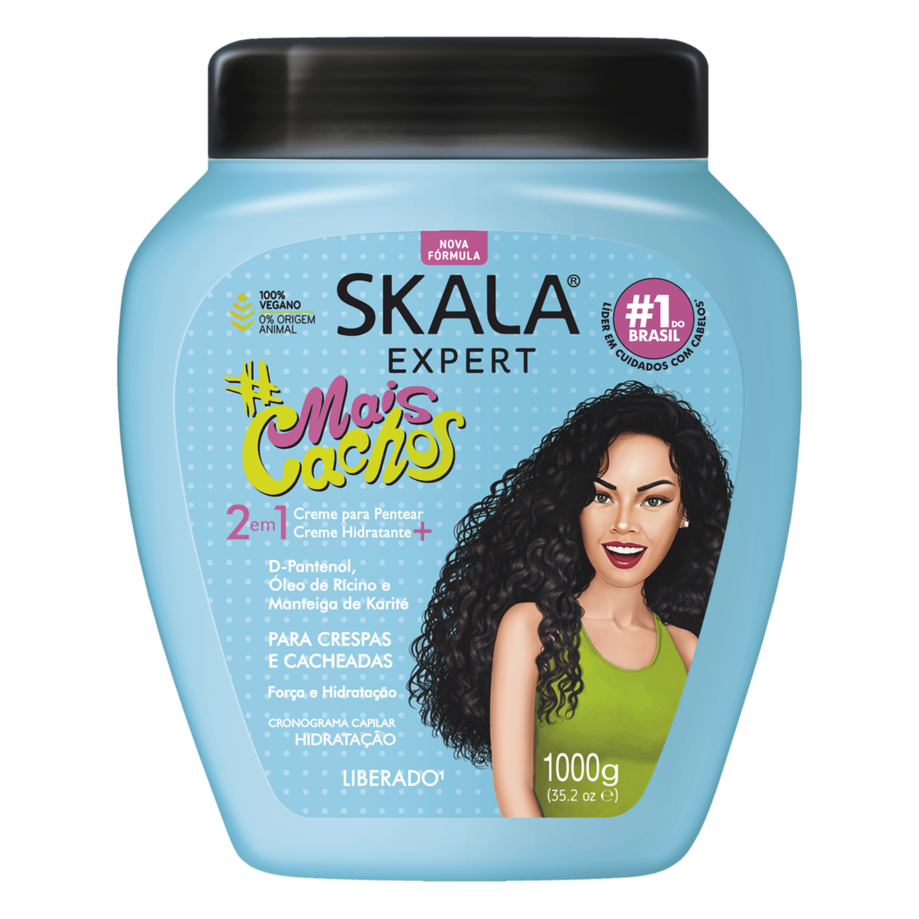 Creme 2 em 1 #MaisCachos Skala Expert Pote 1000g