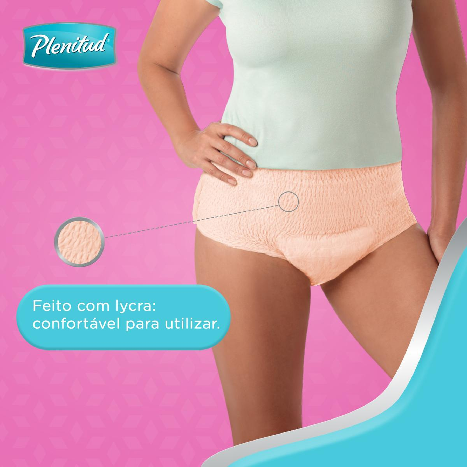 Roupa Íntima Descartável Plenitud Femme P/M Pacote 8 Unidades