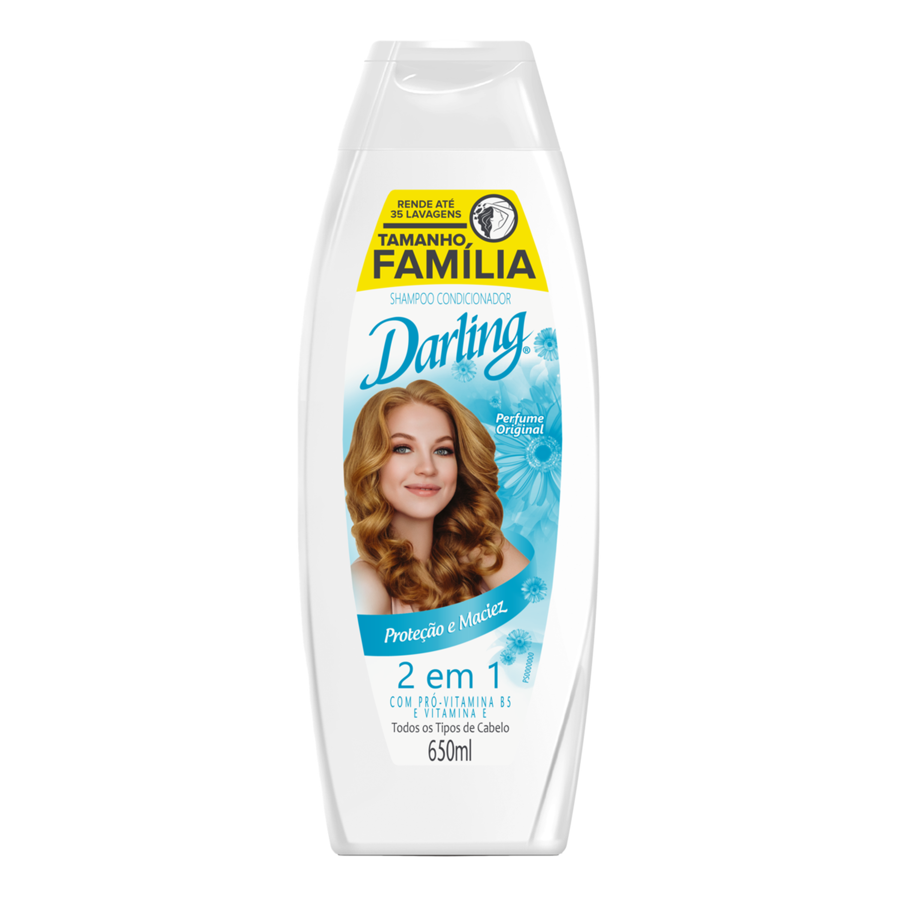 Shampoo 2 em 1 Proteção e Maciez Darling Frasco 650ml - Embalagem Tamanho Família