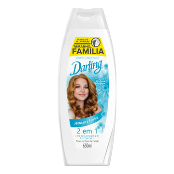 Shampoo 2 em 1 Proteção e Maciez Darling Frasco 650ml - Embalagem Tamanho Família