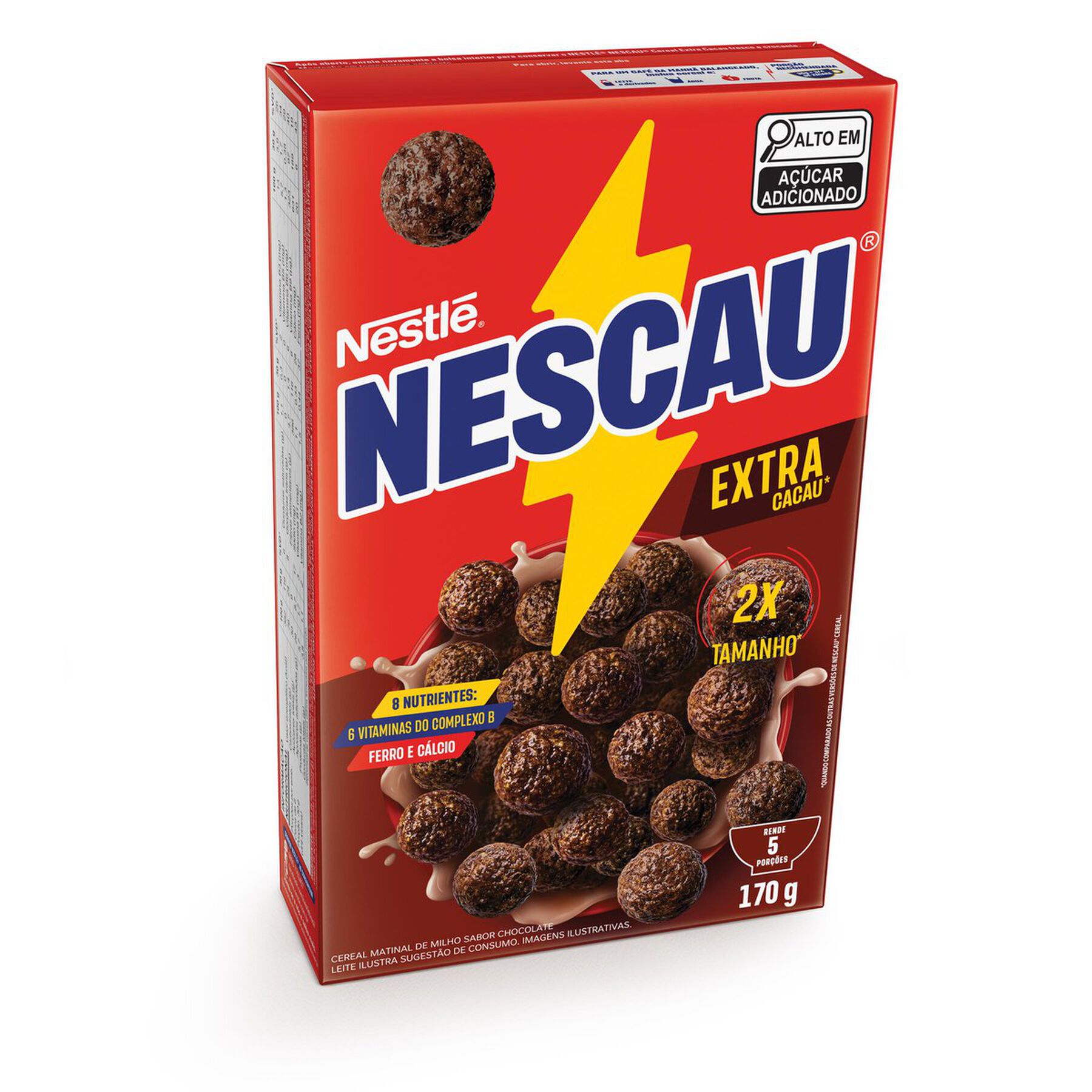 Cereal Matinal Extra Cacau Nescau Nestl&eacute; Caixa 170g&nbsp;