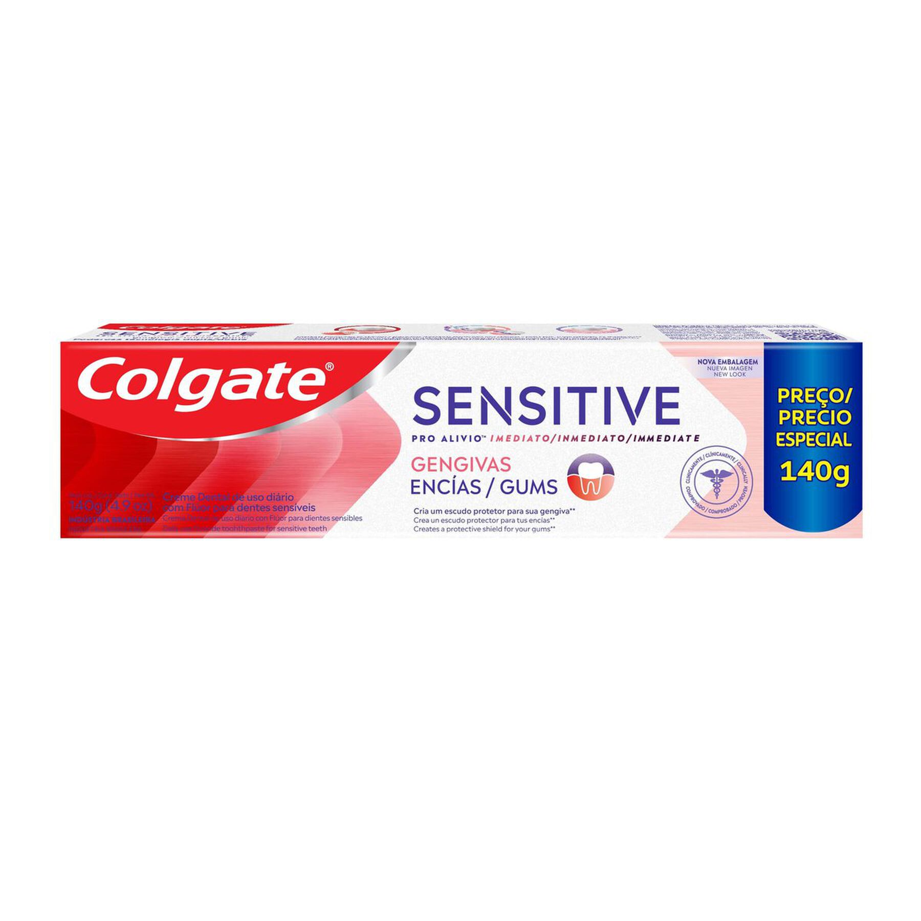 Creme Dental para Sensibilidade Colgate Sensitive Pro Al&iacute;vio Imediato Gengiva 140g&nbsp;