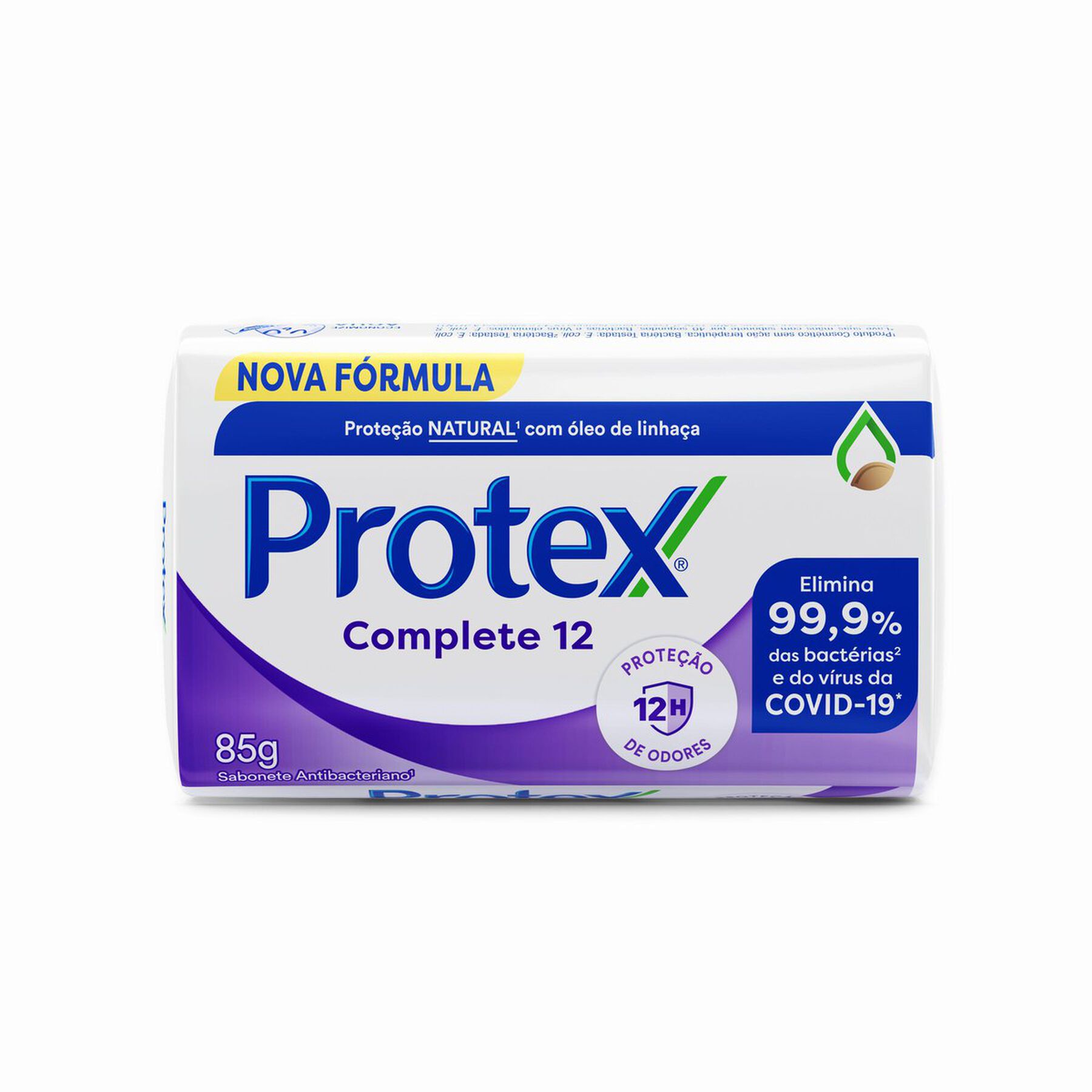 Sabonete em Barra Antibacteriano Protex Complete 12 Cartucho 85g