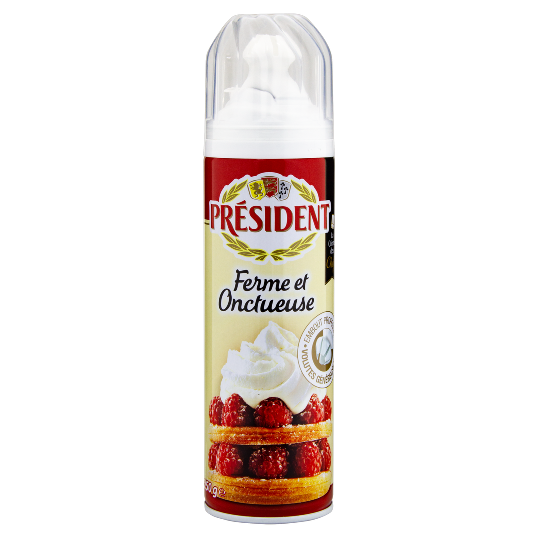 Creme Chantilly Ferme et Onctueuse Président Frasco 250g