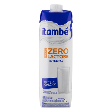 Leite UHT Integral Zero Lactose Itambé Nolac Caixa com Tampa 1l