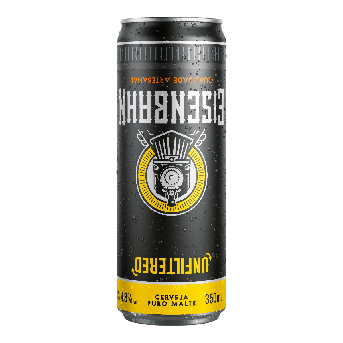Cerveja Pilsen Unfiltered Puro Malte Eisenbahn Lata 350ml