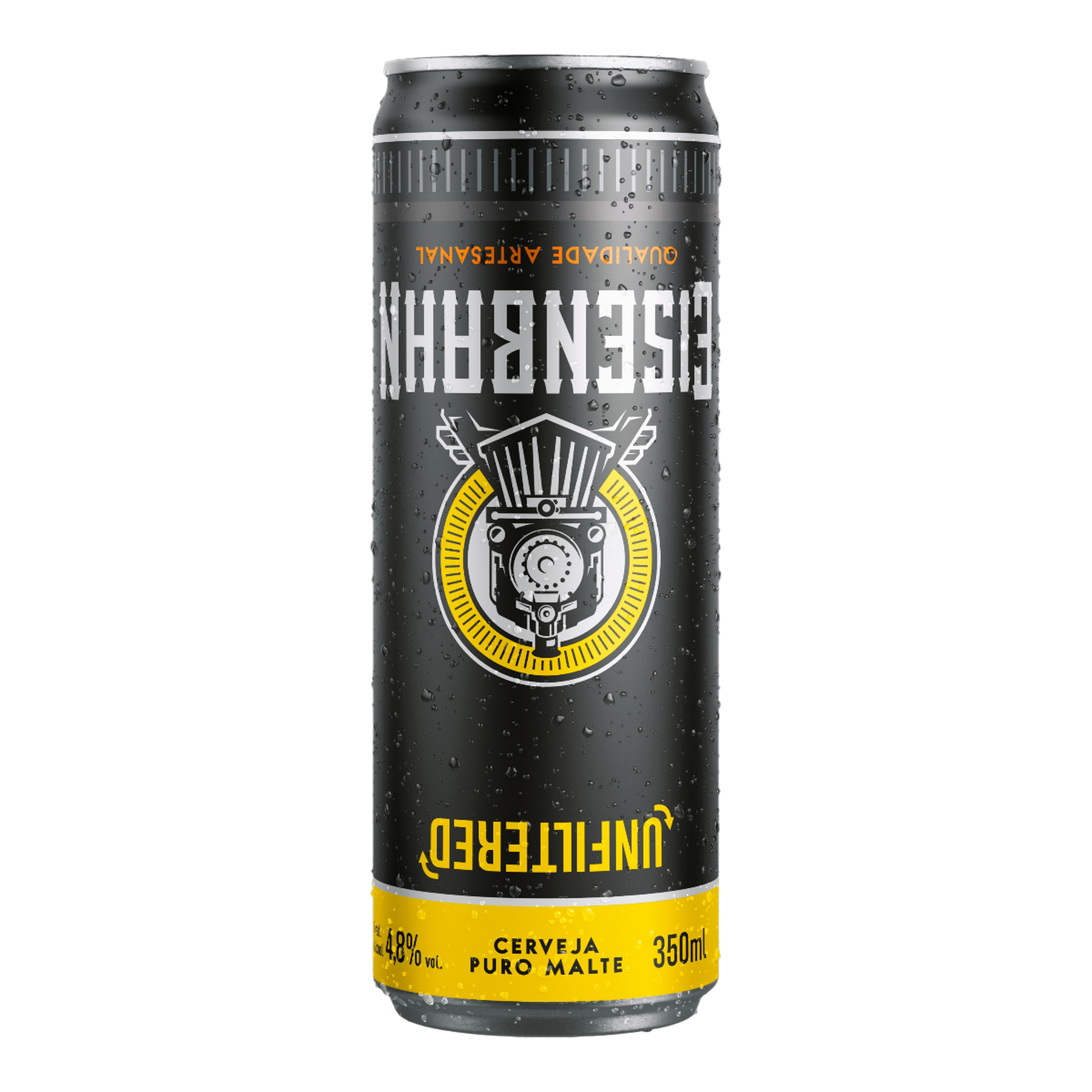 Cerveja Pilsen Unfiltered Puro Malte Eisenbahn Lata 350ml