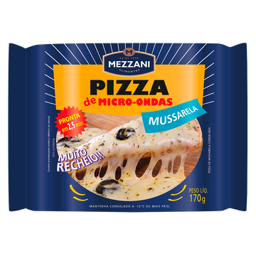 Pizza para Micro-Ondas Mussarela Mezzani Pacote 170g