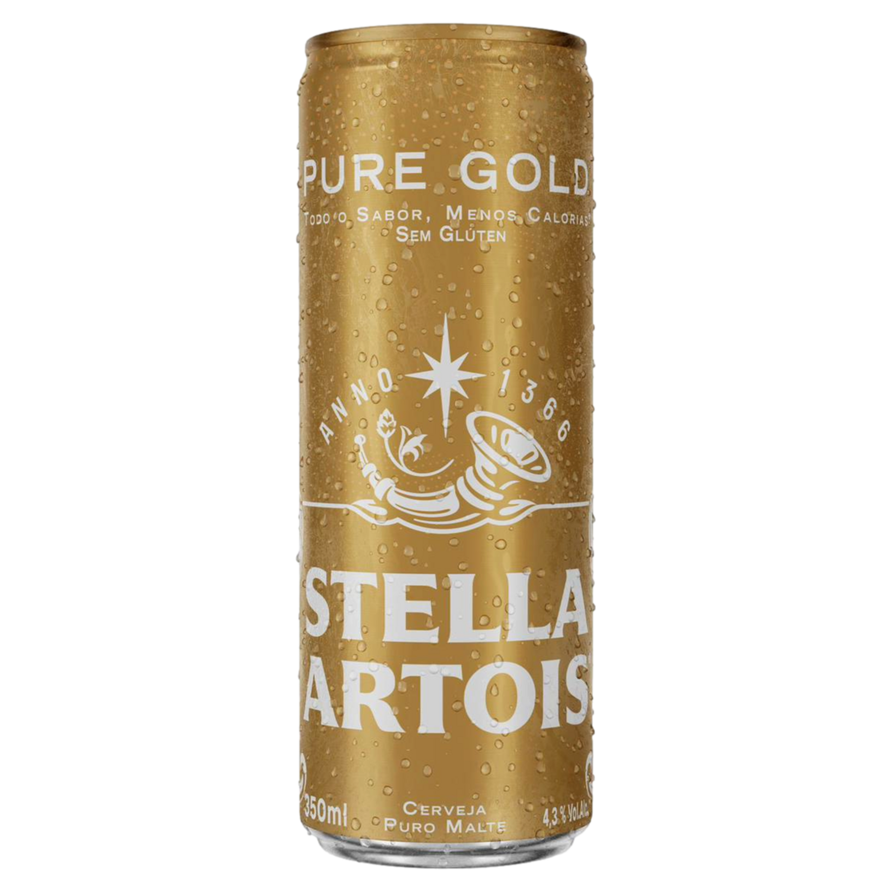 Cerveja Puro Malte Pure Gold Stella Artois Lata 350ml
