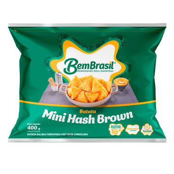 Batata Mini Hash Brown Bem Brasil Pacote 400g