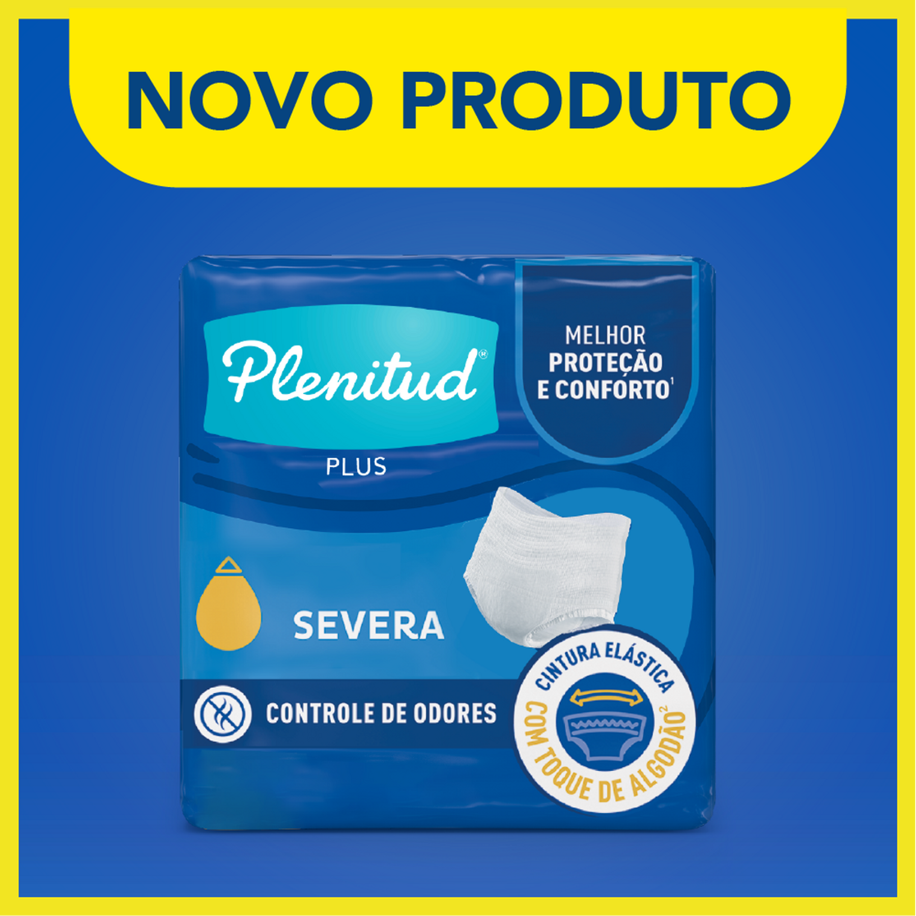 Roupa Íntima Descartável Plenitud Protect Plus P/M Pacote 8 Unidades