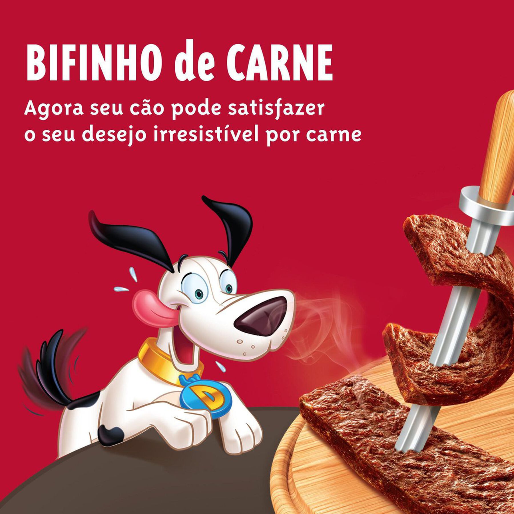 Petisco para Cães Bifinho de Carne Purina Doguitos Pacote 65g