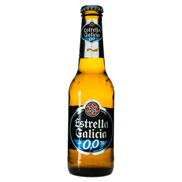 Cerveja Pilsen Zero Álcool Estrella Galicia Garrafa 250ml